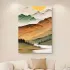 Golden Valley Textured Landscape Painting