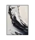Textured Black and White Abstract Painting