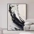 Textured Black and White Abstract Painting