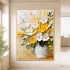 Hand-Painted Floral 3D Textured Oil Painting