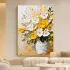 Hand-Painted Floral 3D Textured Oil Painting