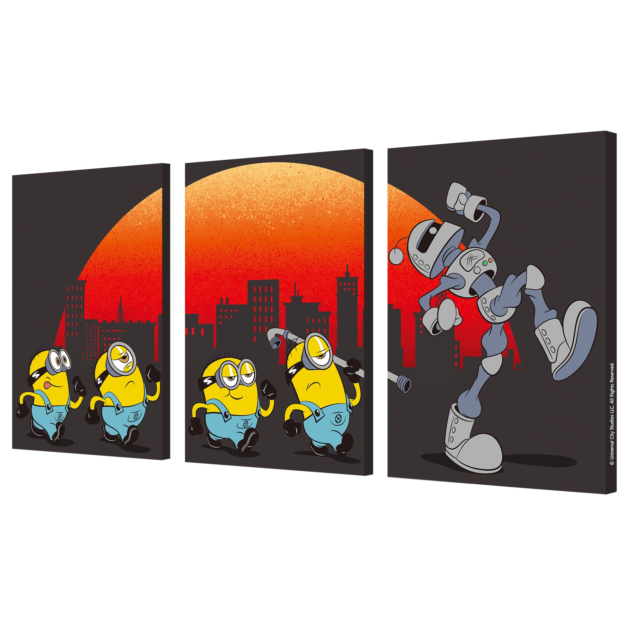 Minions & Monsters Canvas Wall Art Set