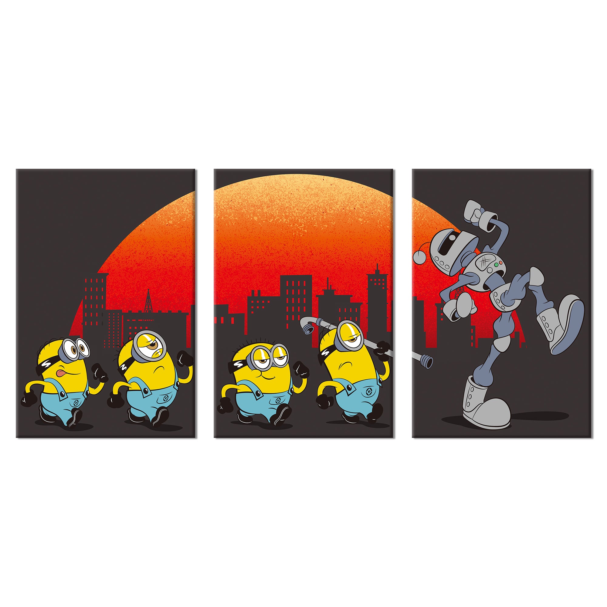 Minions & Monsters Canvas Wall Art Set