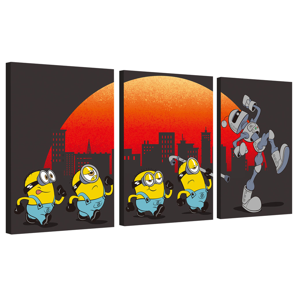 Minions & Monsters Canvas Wall Art Set