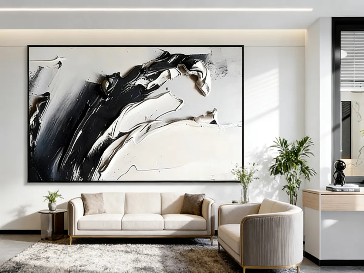 Elevating Interiors with Minimalist Textured Art