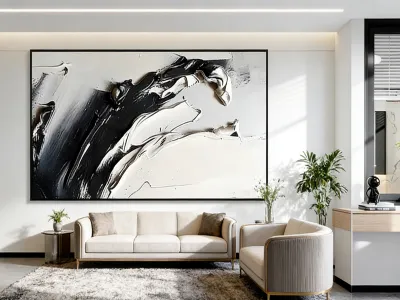 Elevating Interiors with Minimalist Textured Art